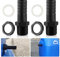 miikuu 2PCS Conector Manguera Tanque Agua, 1 Pulgada con Boquilla para Barril de Lluvia con Sellado de Goma y Tuercas para Conectar Barriles de Agua