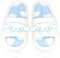 Roffatide Anime Cinnamoroll My Melody Kuromi Pantoffeln für Frauen Rutschfeste Badesandalen Kuh Druck Gummipantoffeln Hausschuhe Weiß 35/36