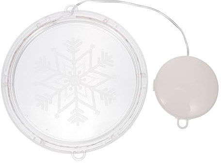 Housoutil Dekoratives Licht 1 Stück Saugnapf-Hängelicht Weihnachtsdekoration Neon-Dekorationen Fensterlichter Dekorationen Fenster Schneeflocken-Lichter Weihnachts-Hängelicht LED-Dekor