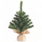 Zauberhafter Mini-Weihnachtsbaum | Künstlicher Christbaum in Jutesäckchen | Stylisch & Dekorativ | Sicher standfest mit Soft Needles | Perfekt für eine gemütliche Atmosphäre | 35cm Höhe (grün)