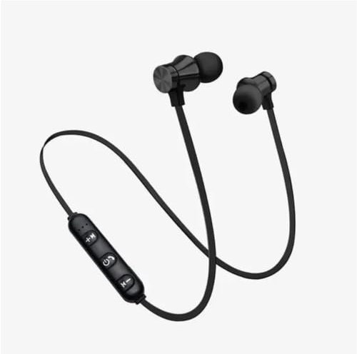 Wireless Earbuds & Bluetooth Headphones: Magnetic Neckband, In-Ear Bluetooth Earphones with Microphone, IPX6 Sweatproof, Deep Bass - Perfect for Calls, Music, Sports - Lightweight. (Black)