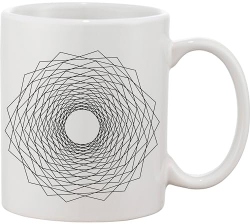 Optical Illusion Circle Ceramic Mug bnft
