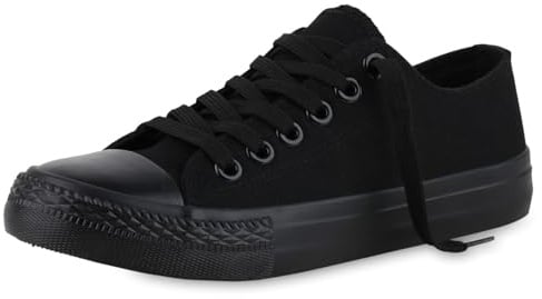 VAN HILL Damen Sneaker Low Flach Bequem Schuhe