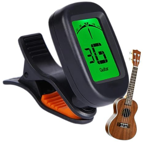 Accordeur pour guitare électrique, accordeur pour ukulélé électronique | Tuner électrique multifonctionnel pour ukulélé | Accordeur d'instruments légers pour instruments à cordes pour la performance