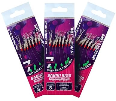 Herring sabiki rigs, Sandeel, mackerel feathers, whitening small hooks sea fishing specialist
