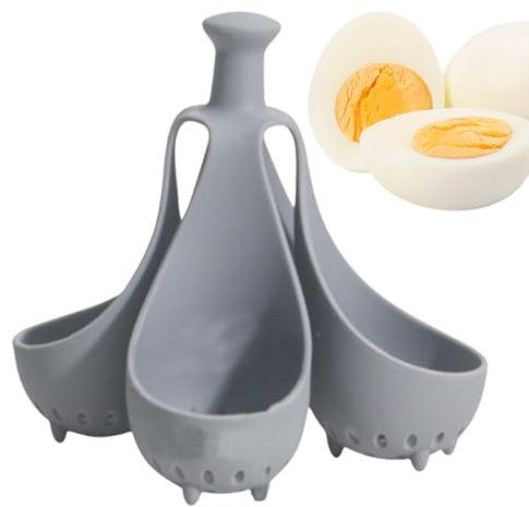Silicone Egg Boiling Gadget, Silicone Egg Cups for Poached Eggs, Boiled Egg Holder, Silicone Boiled Egg Cooker, Creative Egg Storage Box, Hard Boiled Egg Holder Kitchen Gadgets