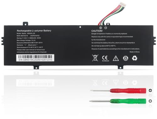 KXRSII 456484-3S Laptop Akku für Medion Akoya E16401 E16402 E15303 E15309 E15407 E14303 E14304 11.55V 45Wh 3896mAh 3 Zellen