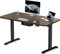 Flamaker Höhenverstellbarer Schreibtisch 120 x 60 cm, Schreibtisch Höhenverstellbar Elektrisch mit Memory Funktion, Computertisch mit Kabelmanagement, Standing Desk, Stehpult, Bürotisch, Nussbaum