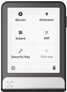 Ledger Flex – Krypto-Wallet – verwalte Digitale Assets sicher (Graphit) | 2,8 Gorilla Glass Touchscreen-Signer. NFC. Bluetooth. Secure Element. Privates Backup