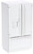 Kisangel 1pc Miniature House Double Door Refrigerator Retro Mini Fridge for Dollhouse Decoration Photography Prop Lightweight Design