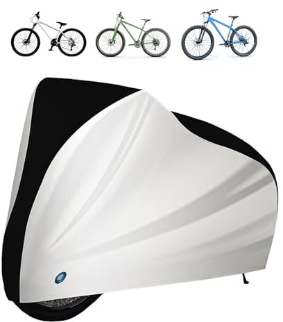 HKSOPC Fahrradabdeckung für Cube Touring Hybrid ONE, Fahrradgarage Wetterfest Plane für Aussen, Anti-Staub Wasserdicht Fahrrad Garage, Fahrrad Schutzhülle Fahrrad Abdeckplane,XL 200 * 70 * 110CM
