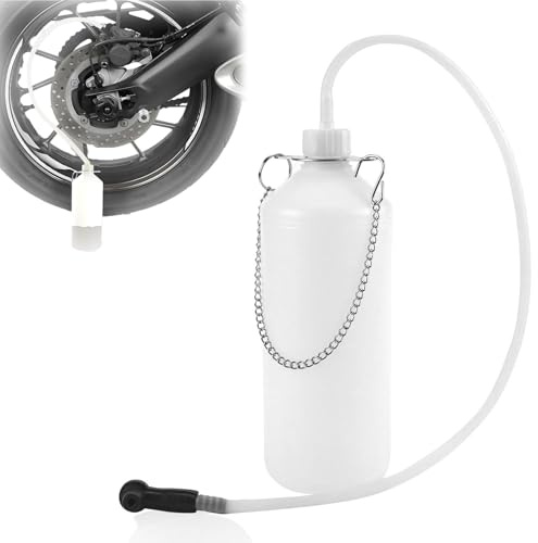 Bremsflüssigkeitsbehälter,1l Bremsflüssigkeitsbehälter Mit Schlauch Und Gummi-Adapter,Bremsflüssigkeitswechselgerät,Bremsflüssigkeitsbehälter,Bremsflüssigkeit Entlüftungsgerät,Bremsenentlüftungsgerät