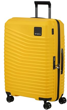 Samsonite Intuo - Hartschalenkoffer Mittelgroß (69 cm), Erweiterbar, Reisekoffer mit 4 Rollen, Leicht, TSA-Schloss, 79/87 L, Gelb (Citrus)