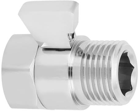 Solinder Duschdurchflussregelventil G1/2 Zoll Wasserspar-Absperrventil für Duschkopf, Bidet-Sprühgerät, Knopfinstallation