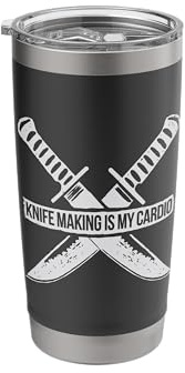 Knife Making Cardio Joke for Blacksmiths Stainless Steel Insulated Tumbler