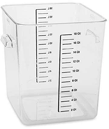 Rubbermaid Commercial Products 17L Space Saving Container - Clear