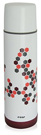 Reer 90510 Edelstahl Isolierflasche DesignLine mit praktischem Anti-Rutschboden, 500ml