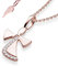 Schutzengel Kette Mädchen Rosegold (Silber 925 vergoldet)| Engel-Anhänger Halskette | Kinder-Schmuck Erst-Kommunion Tauf-Geschenk Konfirmation Firmung Geburt Taufe | Gold-Kette Kinderkette Taufkette