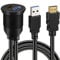 USB 3.0 e HDMI a HDMI + USB3.0 AUX Extension Dash Panel Impermeabile Car Flush Mount Cavo per auto e moto - 1m