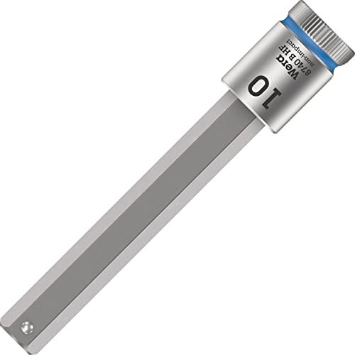 Wera 05003044001 8740 B HF Zyklop Bitnuss mit 3/8-Antrieb mit Haltefunktion, 10,0 x 100,5 mm, 10, 0 x 100, 5 mm