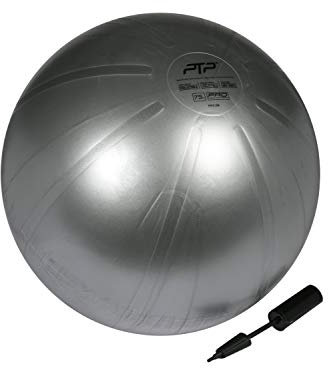PTP Unisex – Erwachsene Core Ball, grau, 75 cm