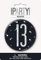 13. Geburtstags-Anstecker - 7,5 cm - Glitzer Schwarz & Silber Geburtstag