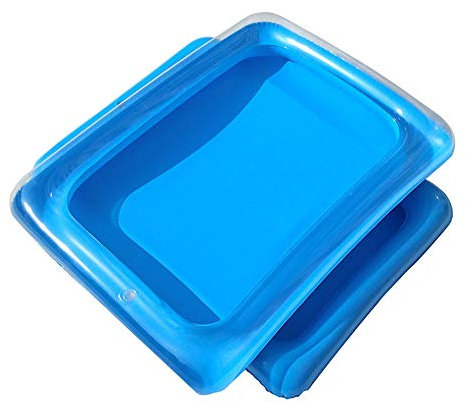 ZHOUBA - Bandeja de arena inflable para verano, playa, niños, juego divertido, bandeja de arena de PVC, juguete sensorial, color aleatorio
