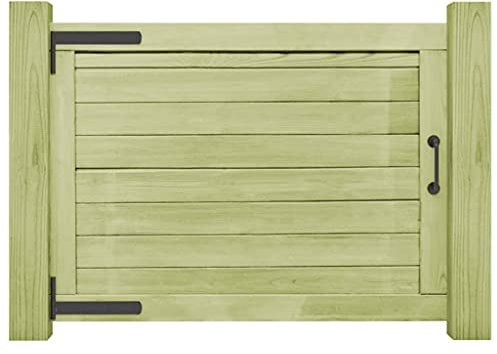 vidaXL Cancello per Steccato 75x100cm Cancelletto Staccionata Recinzione Cancello del Giardino Recinto per Esterni Legno di Pino Impregnato