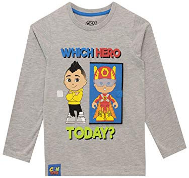 CKN Toys Jungen Langarm Top Grau 134