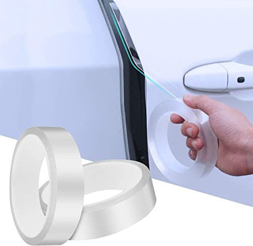 Autotür Kantenschutz Transparent, 3cmx10m Universal Auto Schutzfolie Lackschutzfolie Auto EinstiKegsleisten Aufkleber für Autotürschutz/Einstiegsleistenschutz/Auto Stoßstangenschutz