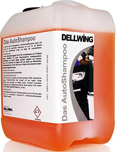DELLWING Das AutoShampoo Konzentrat 10 L - Hochprofessionelles Shampoo für Ihren Wagen - Verdünnbar bis 1:100 - Perfekt für die Handwäsche, aber auch zur maschinellen Reinigung nutzbar