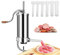 RELAX4LIFE Insaccatrice Manuale per Salsiccia in Acciaio Inox, Macchina di Produzione di Salsiccia con Tubi di Diversi Diametri, Fissaggio al Piano di Lavoro Regolabile, 1,5/2,5/3/5 KG (5 KG)