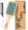 Hair Brush, Eco-Friendly Bamboo Paddle Hairbrush for Long Short Curly Thick Thin Hair for Men Women Kids, Massaging Scalp, Reducing Tangle & Hair Breakage, Promoting Hair Growth (Blue)
