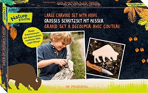 Die Spiegelburg - Großes Schnitzset mit Messer, Nature Zoom, 17674