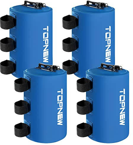 4 Stück Baldachin-Wassergewichte, 40 kg, Wasserzelt-Gewichte, Set mit 4 Beinen, robuste Gewichte für Pop-Up-Überdachung, Vordächer, Zelt, Pavillon, Blau