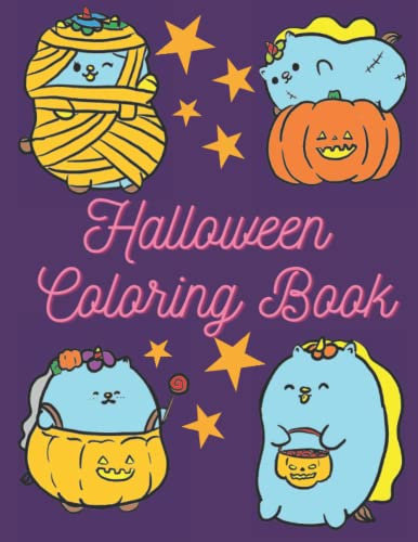 Cute Halloween Coloring Book for Kids Ages 4-8, Halloween Coloring Book For Toddlers, Filled With Pumpkins, Small Cute Unicorn: Halloween gifts for ... Toddlers, Preschoolers and Elementary School