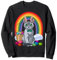 Russische blaue Katze Ostereier Hase Sweatshirt
