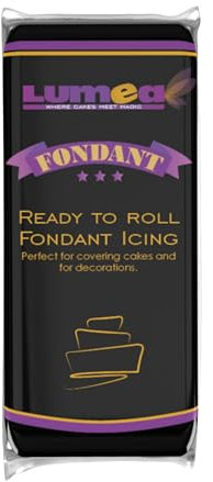 Dekozauber24 Premium Fondant, schwarz, 1kg, 17 Farben, weich und biegsam, Rollfondant Tortendeko essbar