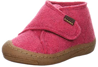 Froddo Jungen Hausschuhe Minni Wooly Barefoot Hausschuh Textil Kinderschuhe Uni Wooly Hausschuh Barfuß rot