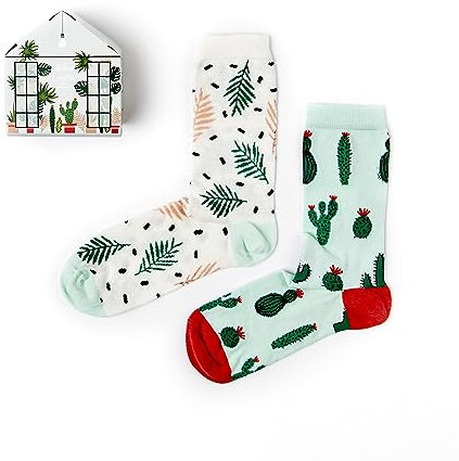Urban Eccentric Ladies Greenhouse Socks Gift Set | Gift | 2 Pair | Cotton Rich | Premium Socks | Novelty | Gifts