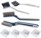 WYAN Cepillo Multifuncional de Pisos-4Pzs Cepillo de Limpieza de Ventanas, Cepillo de Limpieza de Baños, Cepillo de Grietas, para Paredes, Azulejos, Ventanas(2 Estilos)
