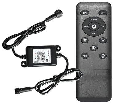 RGB WIFI Controller mit Fernbedienung-4 Pins,für RGB Einbaustrahler Bodeneinbauleuchten terrassenbeleuchtung,Kompatibel mit Alexa Google Home
