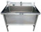 TRGCJGH Baignoire Toilettage Chien Baignoire en Acier Inoxydable pour Bain de Chien Chat Domestique, Pet Bath Tub avec Robinet (Size:31in)