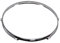 harayaa 6-Loch Drum Rim Snare, Drum Batter Musikzubehör, Percussion-Instrumententeile, 6 Lug Batter Hoop Bass Drum Hoop, 14 Zoll nächster Kreis
