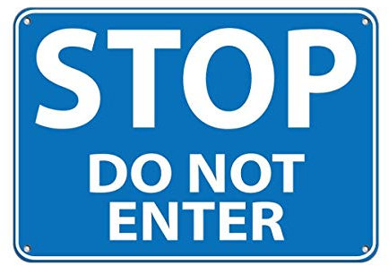 Panneau d'avertissement « Stop Do Not Enter » Panneau de signalisation routière 30,5 x 45,7 cm