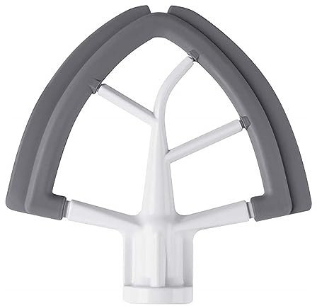 Xingsiyue 4.5-5qt Flex Edge Beater for KitchenAid Tilt-Head Stand Mixer, Flat Beater Bowl Scraper with Silicone Edges, Mixer Accessory Attachments