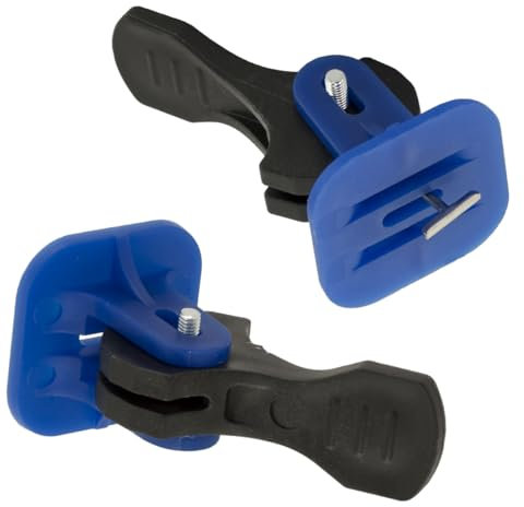 MidGard Mehrweg Nivelliersystem Fliesen-Verlegehilfe Nivellierset für Wand- und Bodenfliesen für Fugenbreiten 1,5-8 mm mit Hebel-Mechanismus 50 Stk. Blau (3-8mm)