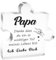 Aujzoo Geschenke für Papa,Geburtstagsgeschenk für Papa, Vatertag Weihnachten Erntedankfest Jahrestag Papas - dekoratives Acrylblock Puzzle-Vatertagsgeschenke von Tochter und Sohn