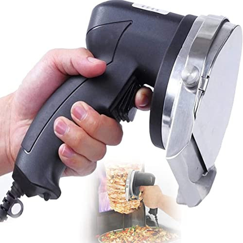 Coltello elettrico Shawarma Doner Kebab, coltello giroscopico per carne affettata, affettatrice kebab 80W per barbecue, macchina per tagliare carne arrosto, coltello giroscopico per barbecue ristoran