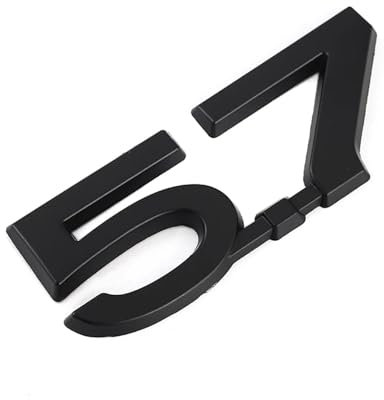 ALMVIS 3D-Emblem, Typenschild, Abzeichen, Aufkleber, 3D-Autoaufkleber, 5,7 Liter, HEMI-Logo, passend for Jeep, passend for Dodge1500 2500 3500 Auto-Logo-Aufkleber(5.7 Sticker)